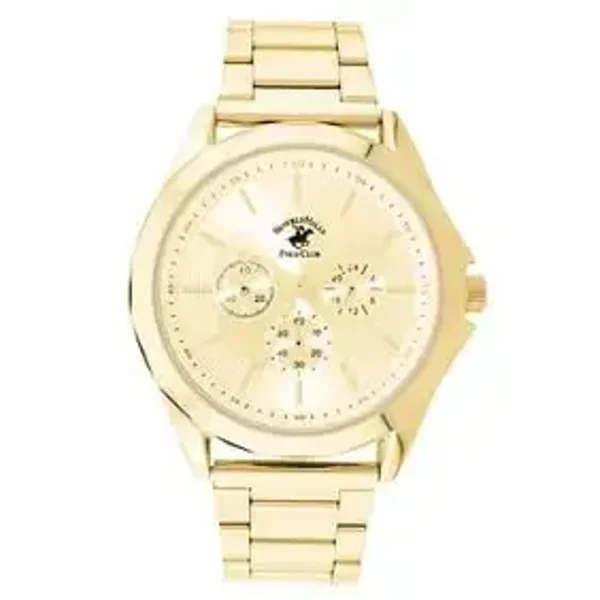 Beverly Hills Polo Club Gold Tone Chronograph Watch