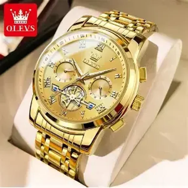 OLEVS Gold Dial Luxury Dress Watch