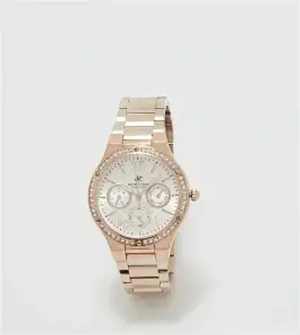 Beverly Hills Polo Club Silver Tone Chronograph Watch