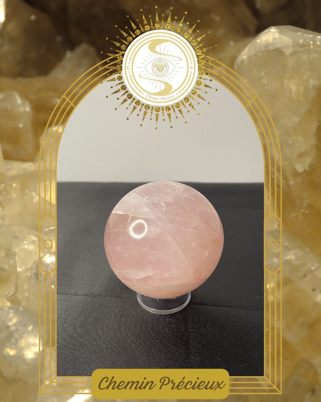 Sphère - quartz rose - haute qualité