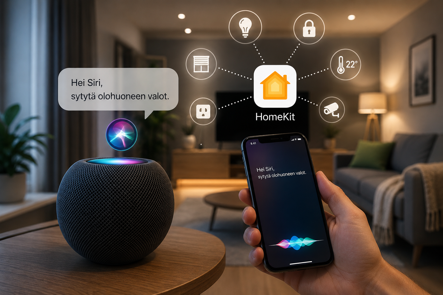 Siri HomeKit älykodissa