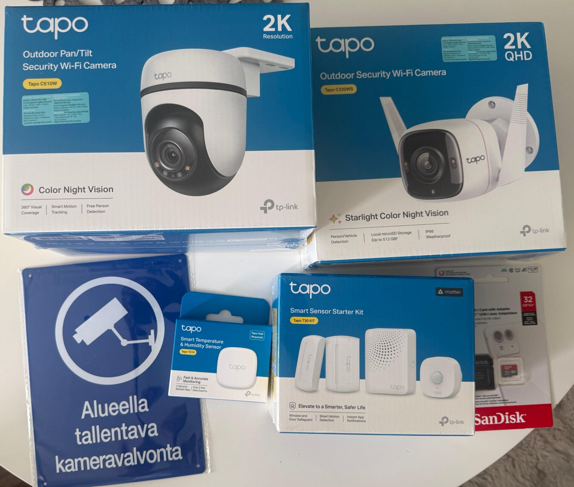 Valvontapaketti kotiin ja mökille TP-Link Tapo -tuotteilla