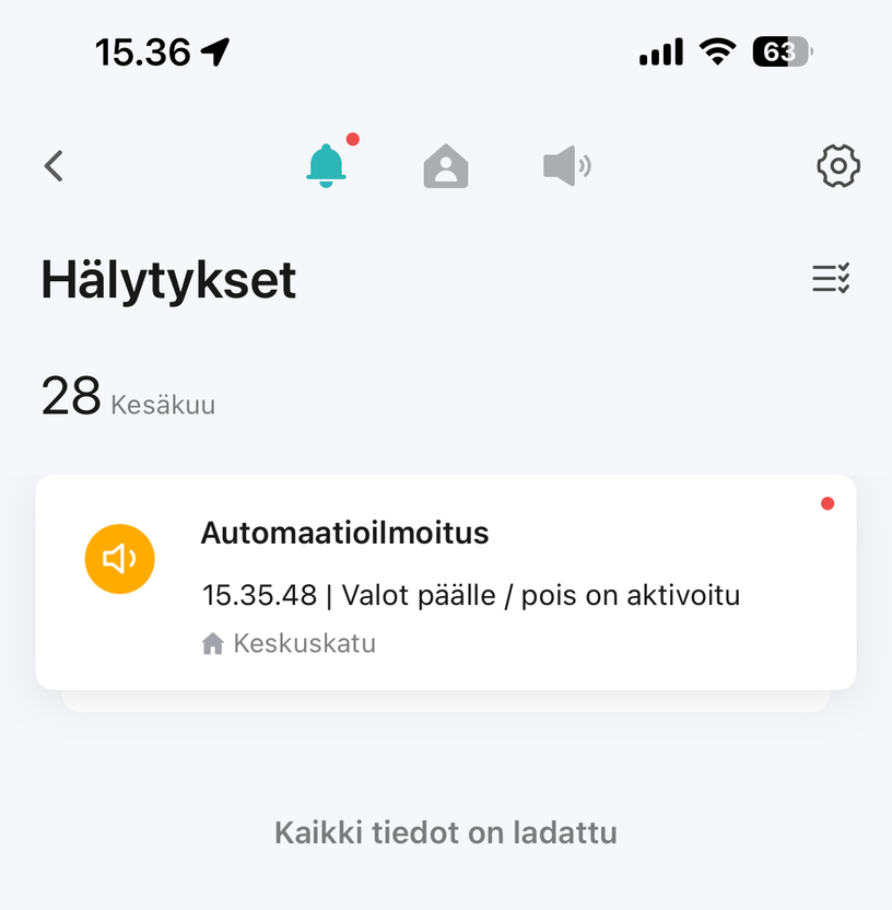 Airam SmartHome sovellus ajastukset ja automaatiot