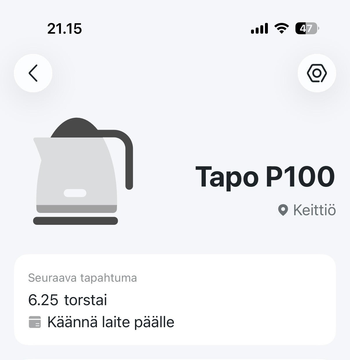 TP-Link Tapo sovellus älypistorasian ajastamiseen