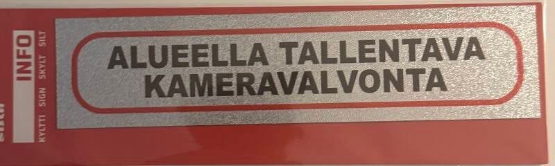 Kamervalvonta kyltti