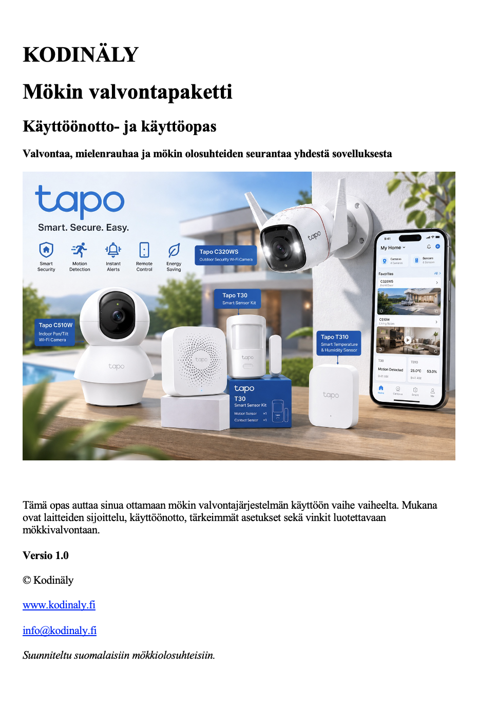 Kodinälyn käyttöönottopas