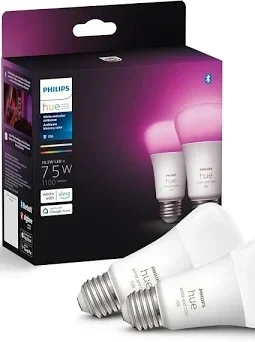 Philips Hue White and Color Ambiance A60 E27 älylamppu