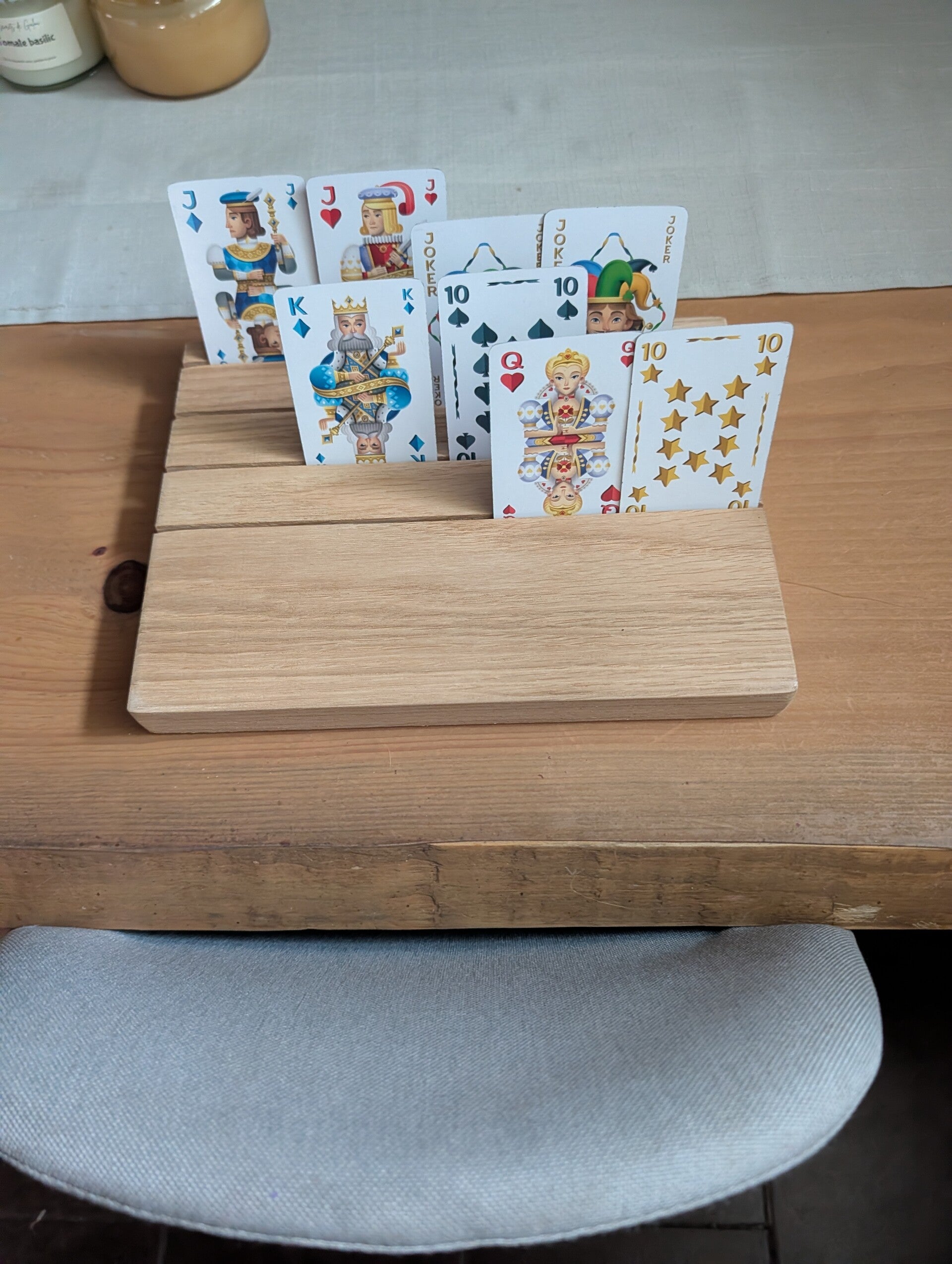 Porte carte en chêne