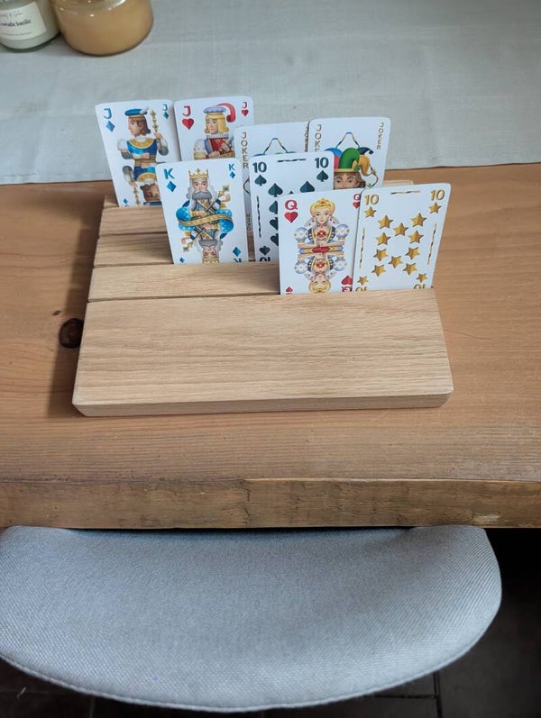 Porte carte en chêne