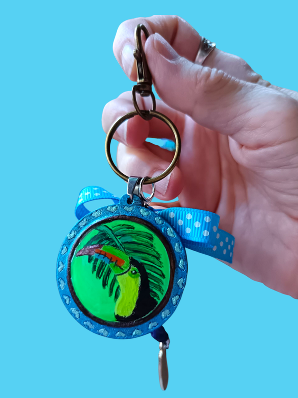 Collection "Oiseaux exotiques" - Porte clés - Toucan Tropical N°3
