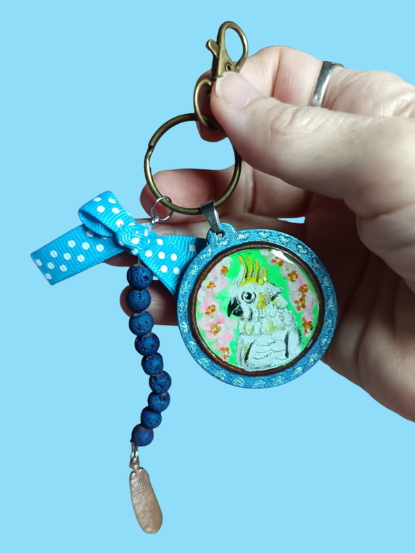 Collection "Oiseaux exotiques" - Porte clés - Cacaotès Enchanté N°5