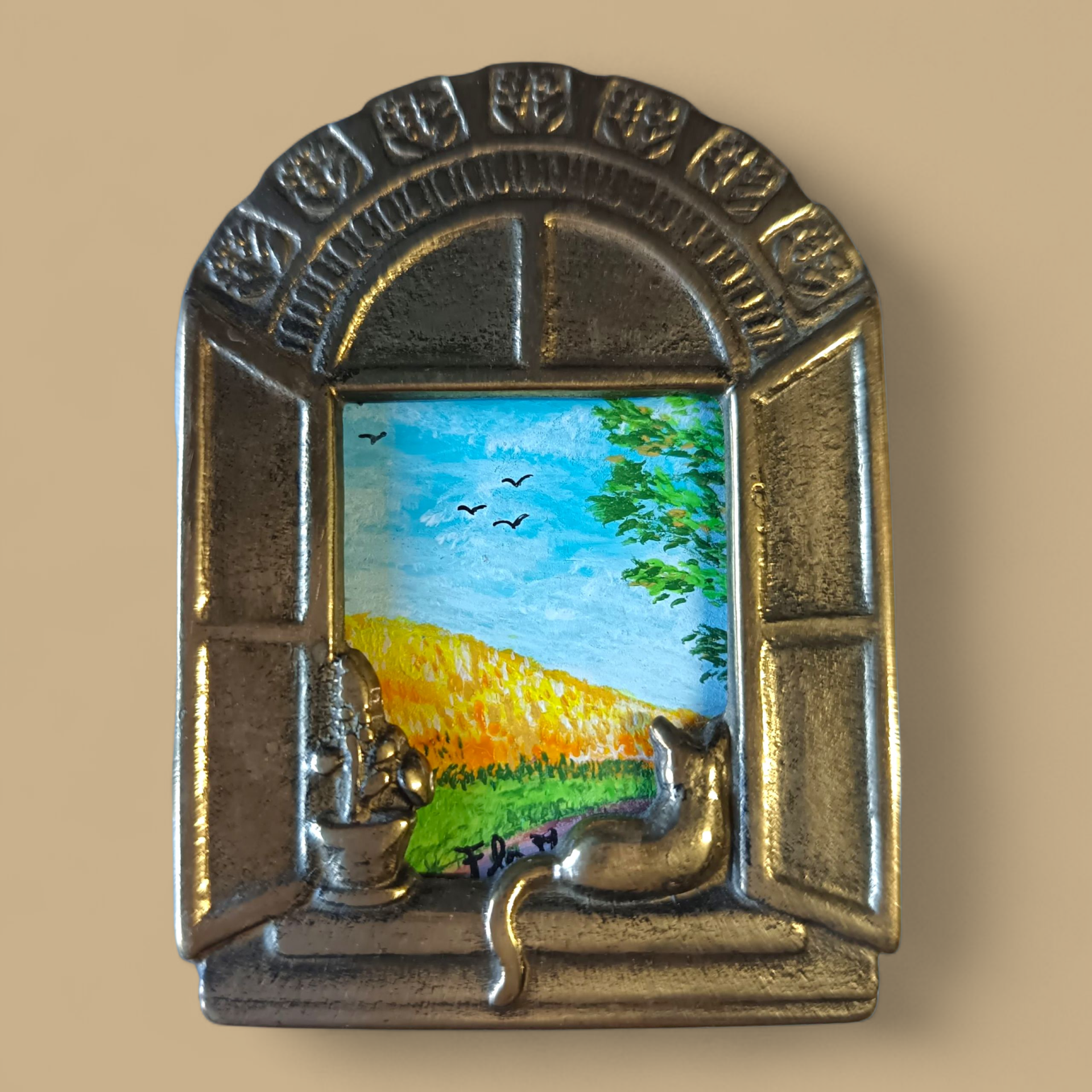 🌿 Vue d'une fenêtre - Vers l'arbre de la tranquillité N°1