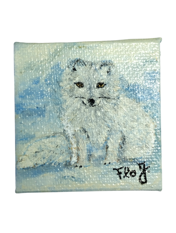 Magnet - Animaux de neige - Le Renard blanc de Finlande - Série 1