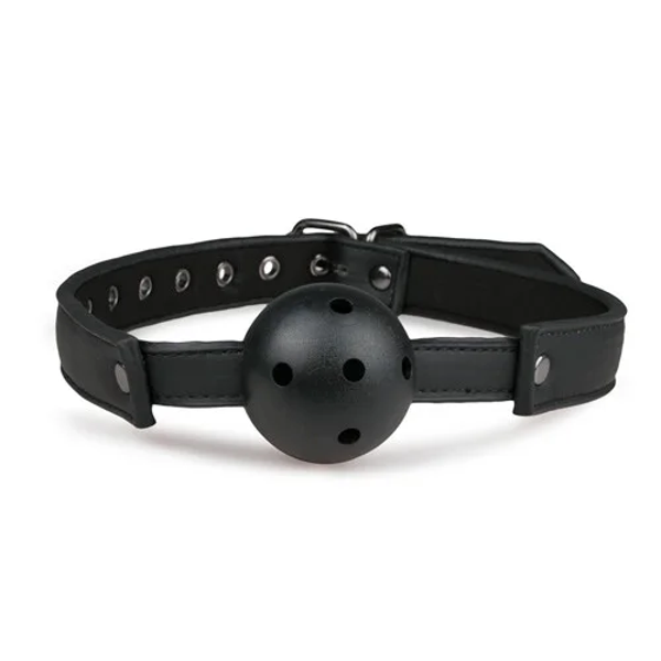 Ballknebel mit PVC-Ball - Schwarz
