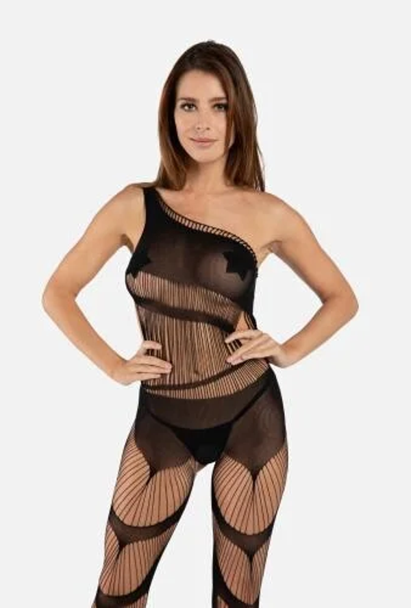 Rimes Catsuit - Schwarz