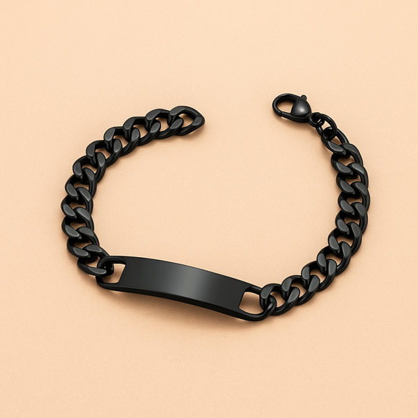 Pulsera Sello Negro · Hombre