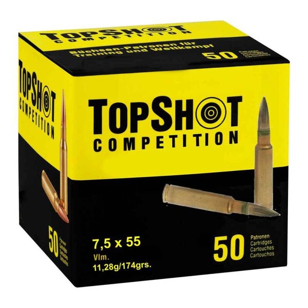 7.5x55 Swiss (GP11) FMJ BT 174grs TOPSHOT