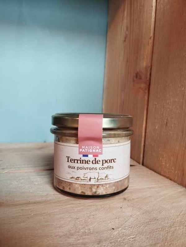 Terrine de porc au poivrons confits
