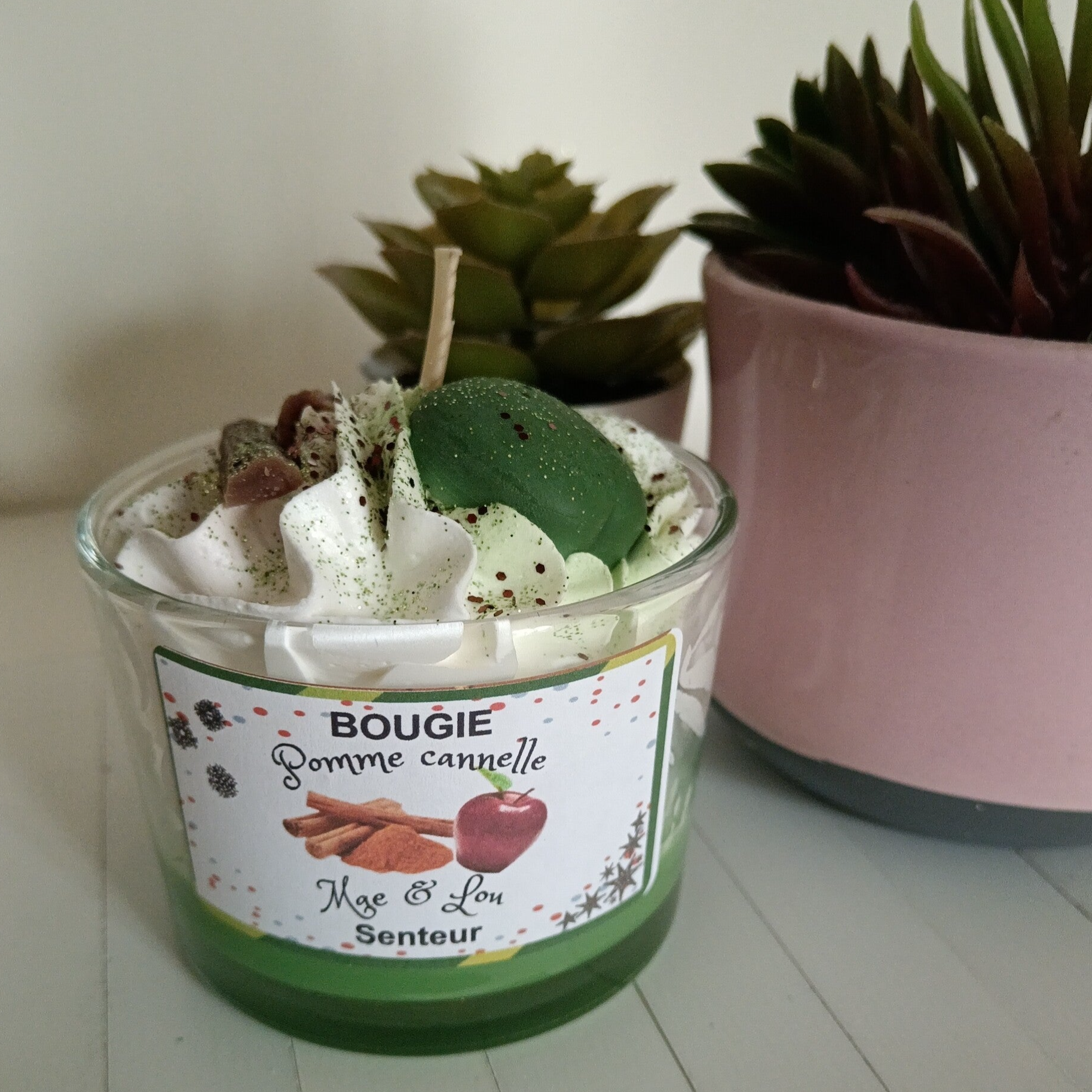 Bougie pomme cannelle