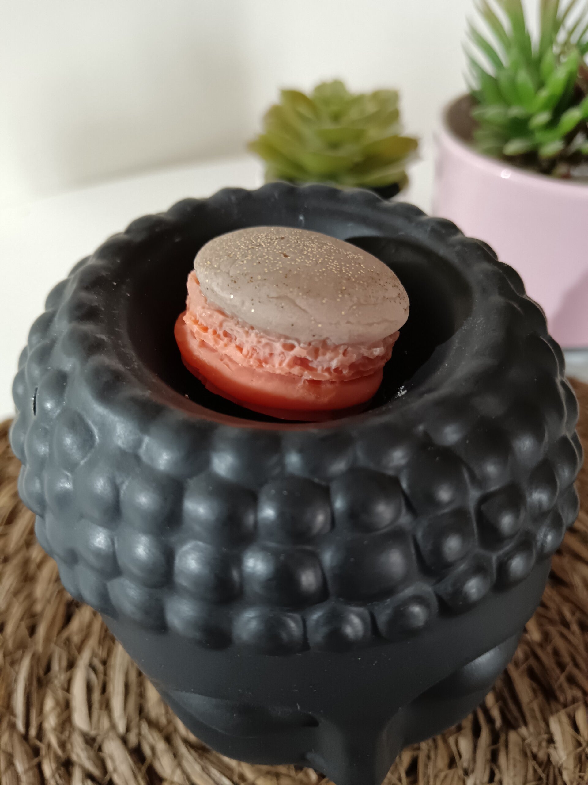 Fondant parfumé macaron cannelle orange