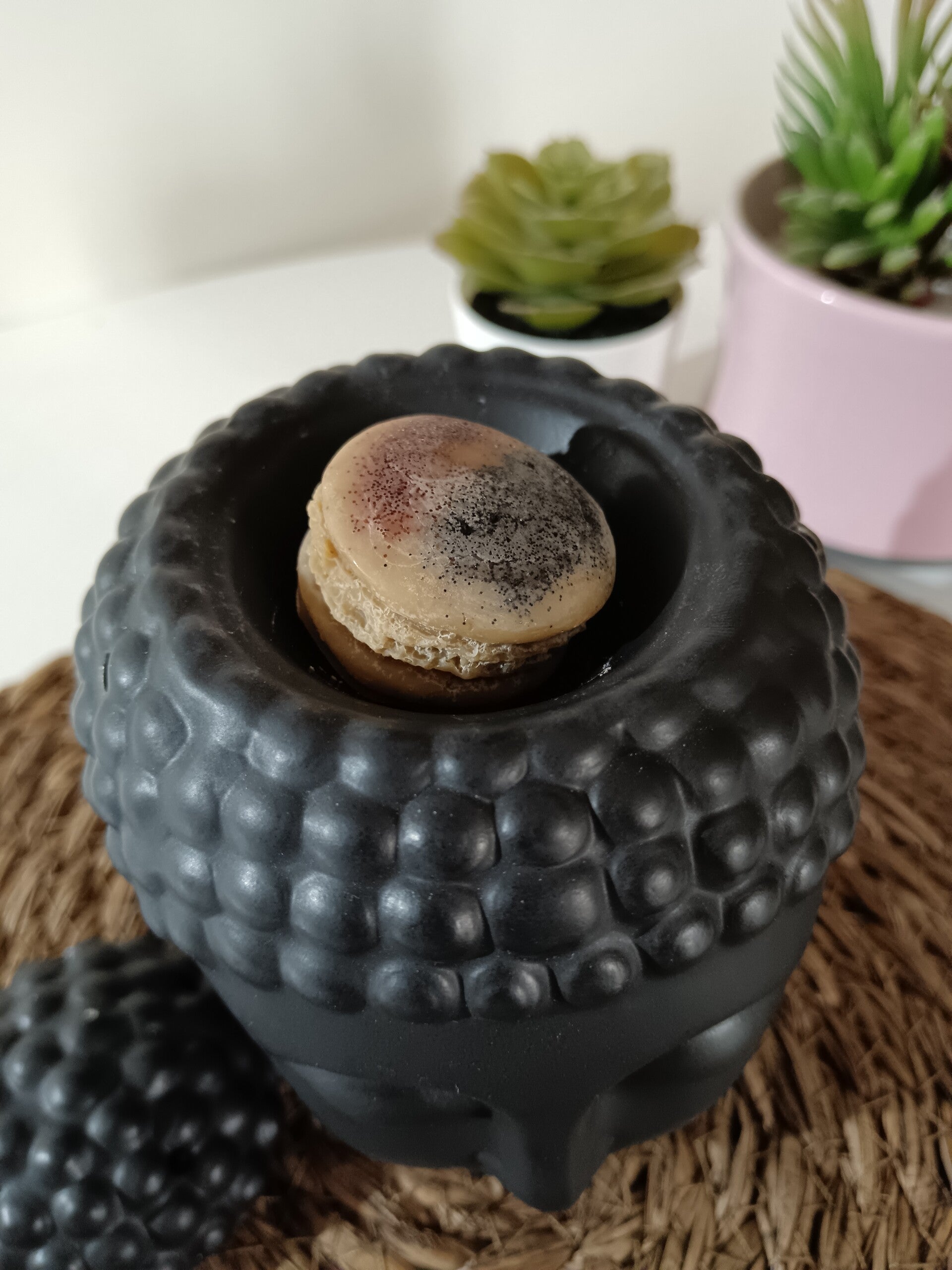 Fondant parfumé macaron café