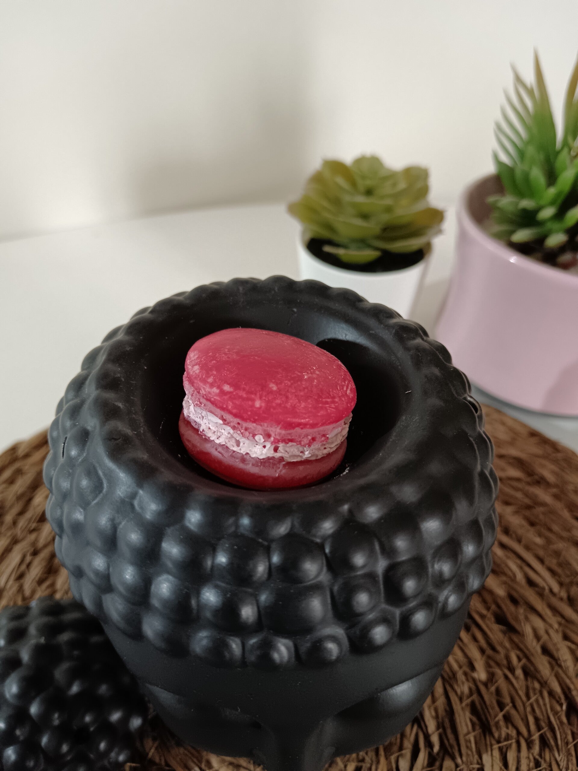 Fondant parfumé macaron fraise tagada
