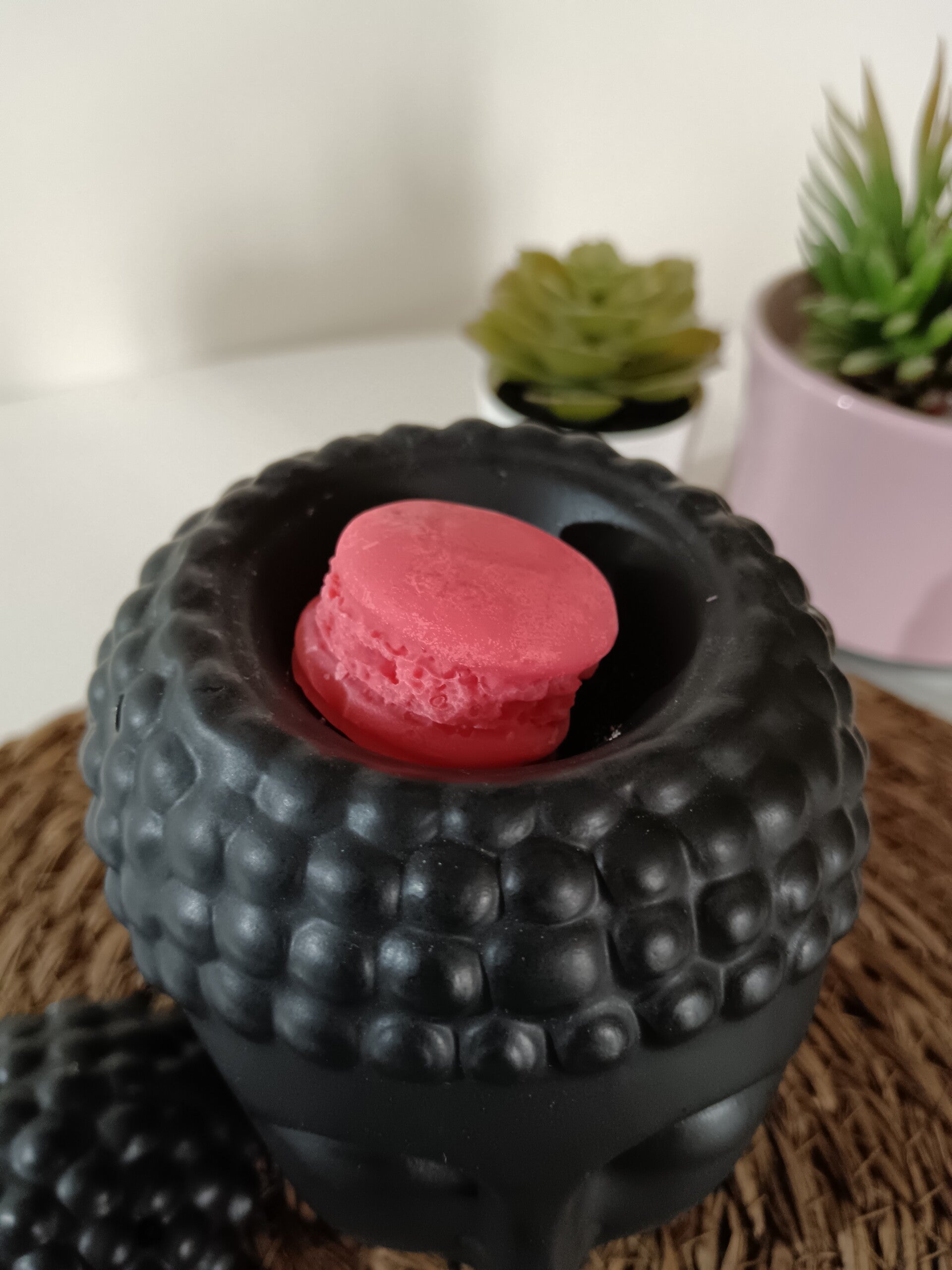 Fondant parfumé macaron pomme d'amour