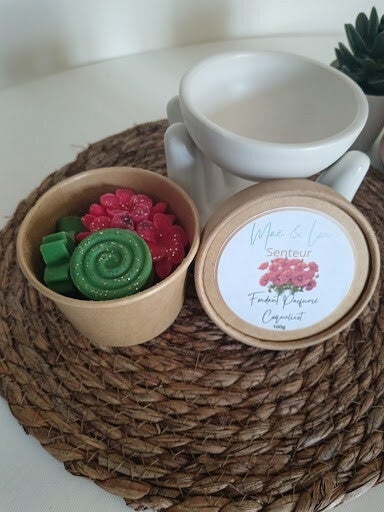 🌹Mini box Fondant parfumé – Coquelicot
