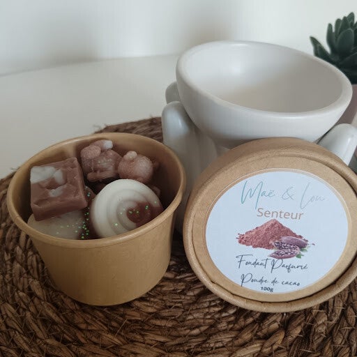 🍫Mini box Fondant parfumé – Poudre de cacao