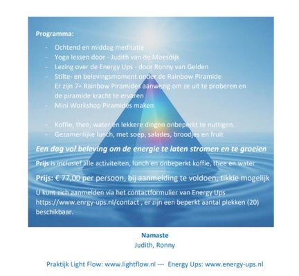 belevingsdag, yoga, meditatie, piramide