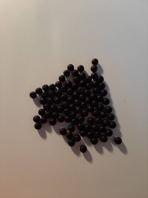 Acryl kraal zwart