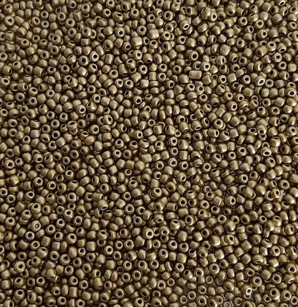 Rocailles 4mm Metallic Brass gold- 20 gram