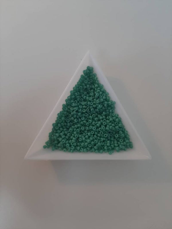 Miyuki rocailles 2mm  duraqoat opaque nile blue- 2 gram