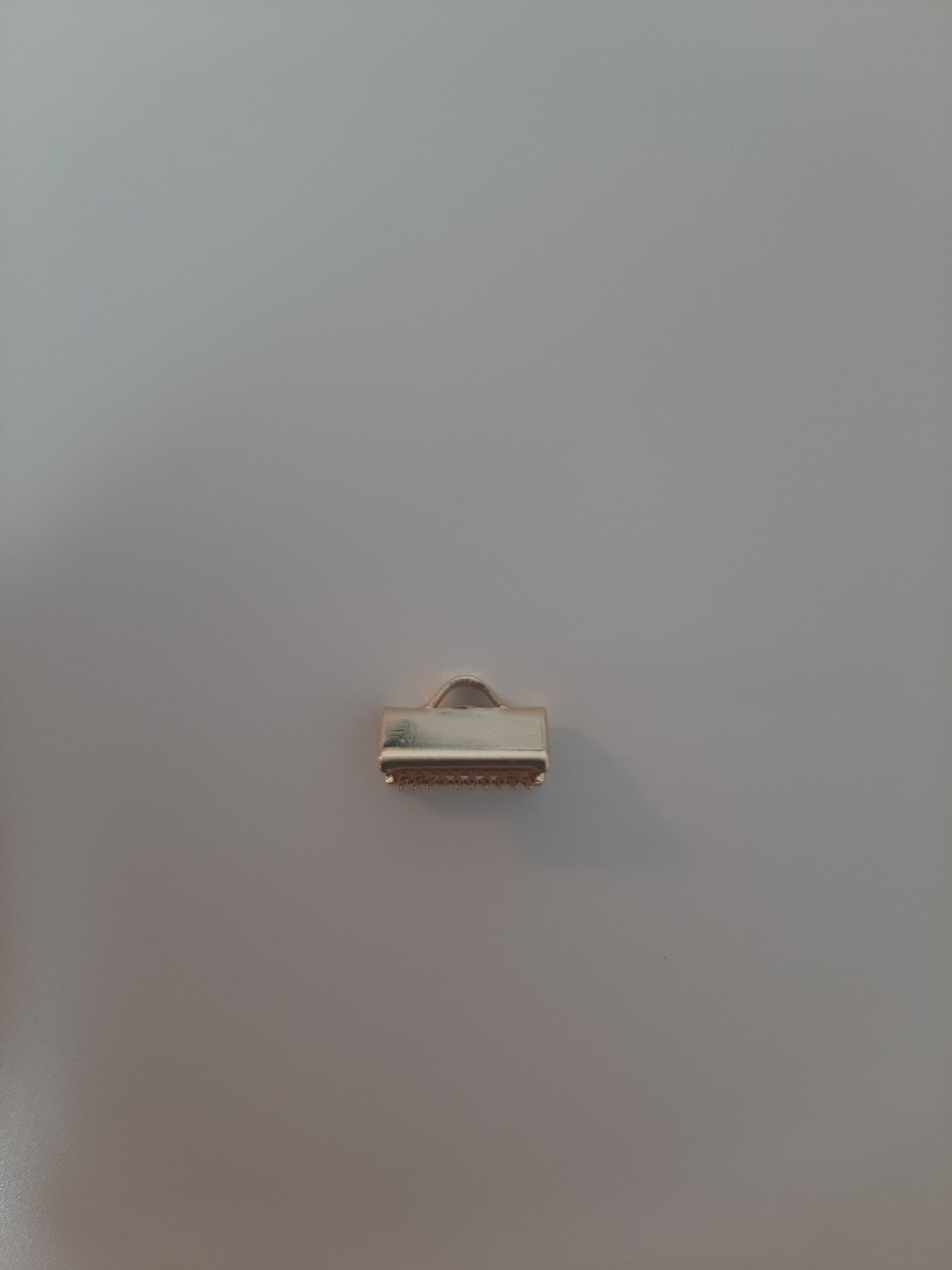 Lintklem 8mm goud rvs