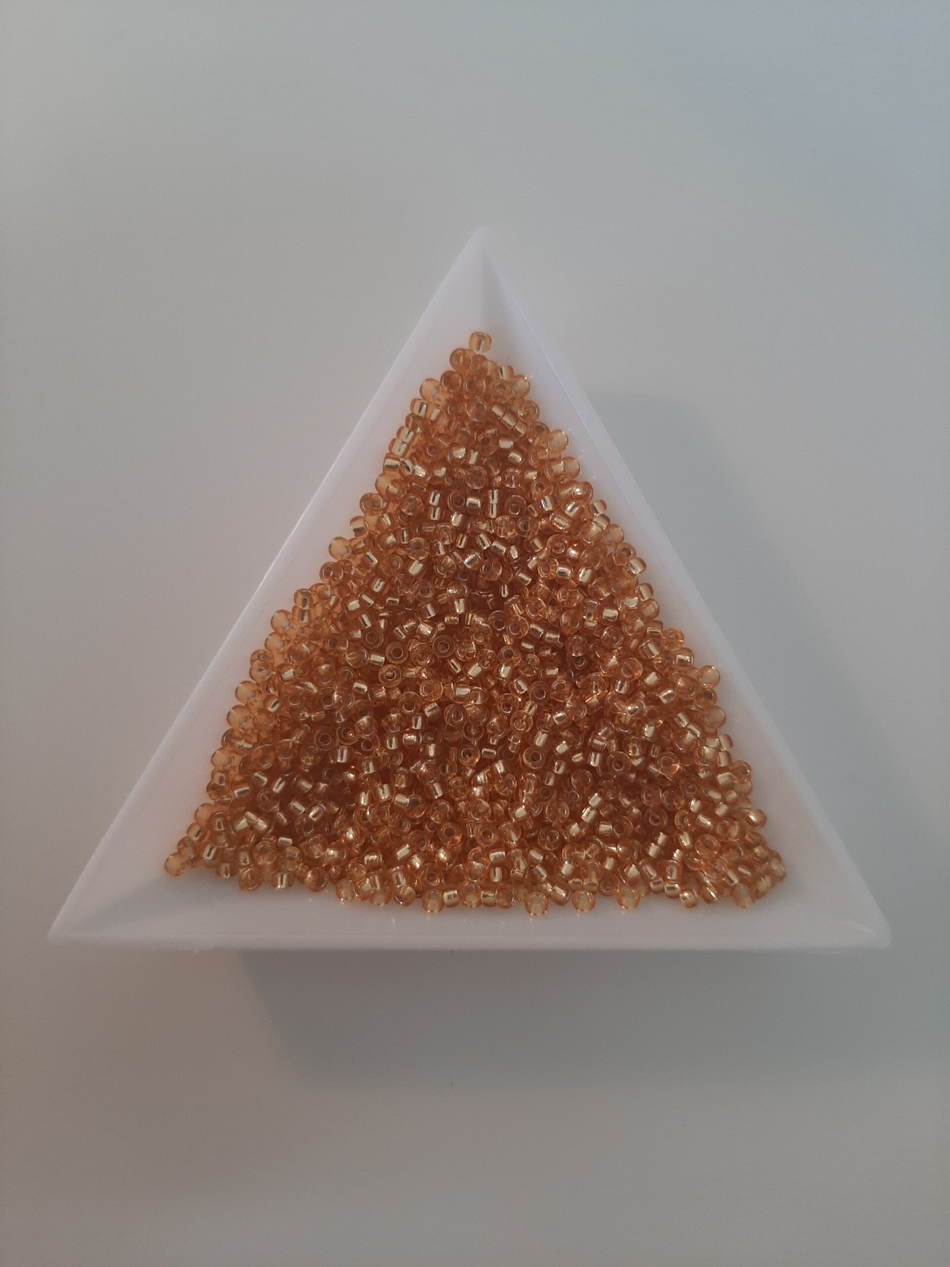 Miyuki rocailles 2mm silverlined dark gold- 2 gram