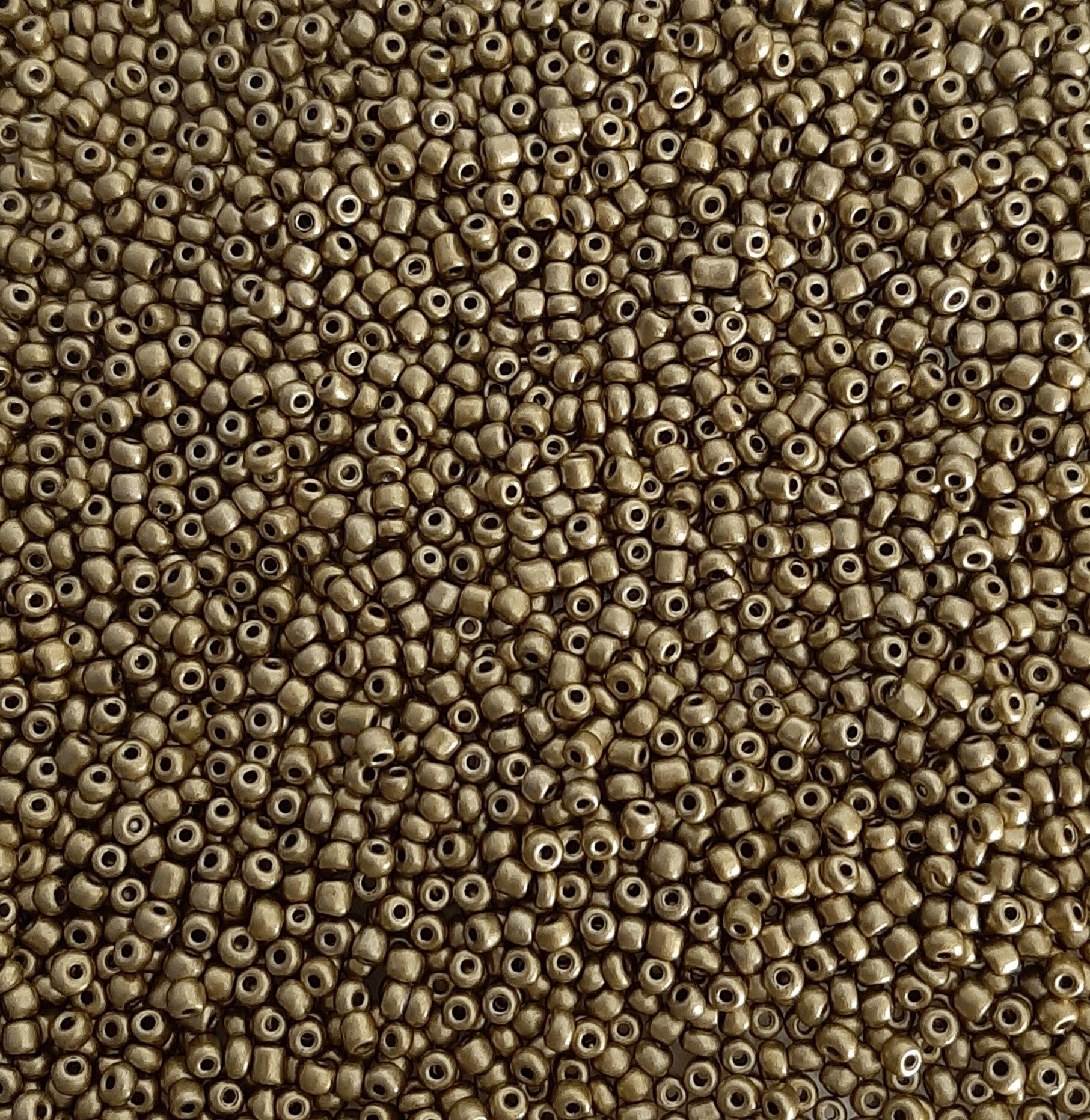 Rocailles 4mm Metallic Brass gold- 20 gram