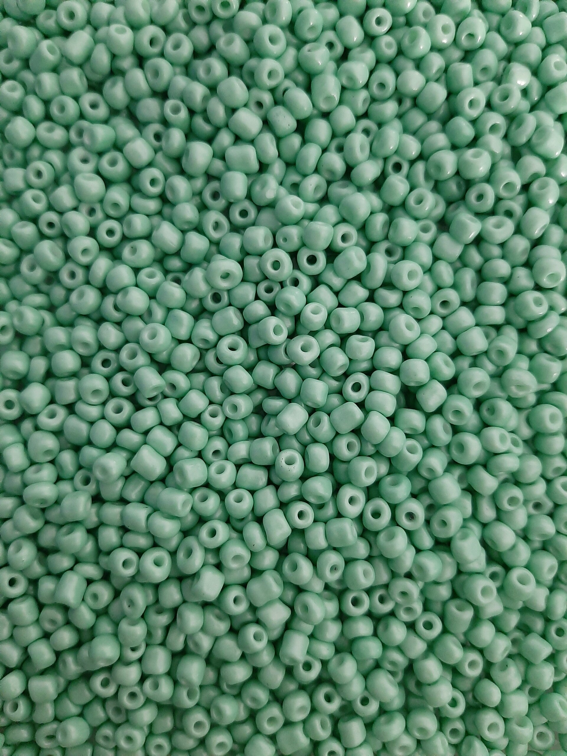 Rocailles 4mm Green Ash- 20 gram