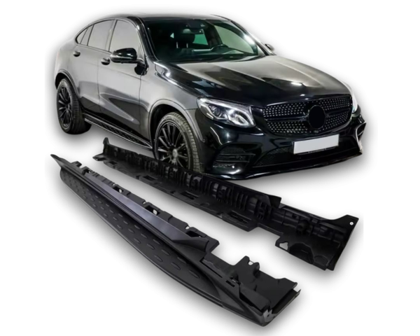 Aluminium Treeplanken met Antislip Noppen - Side Steps geschikt voor Mercedes X253 C253 GLC 2015-2022