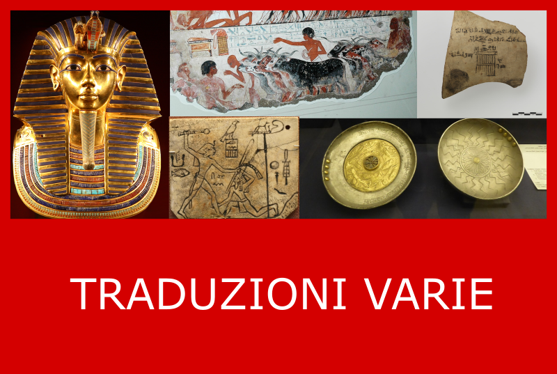 Manufatti egizi ed altro geroglifico 