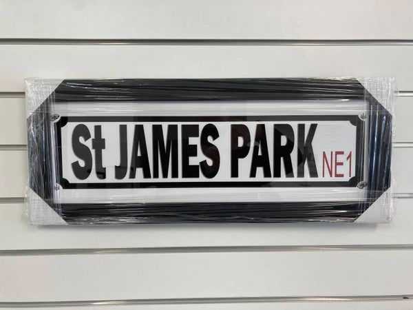 St James Park sign
