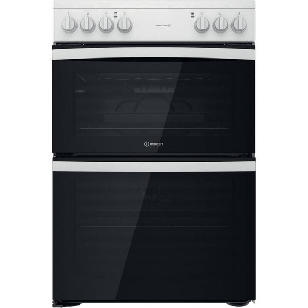 Indesit ID67V9KMW/UK Electric Double cooker - White 60cm