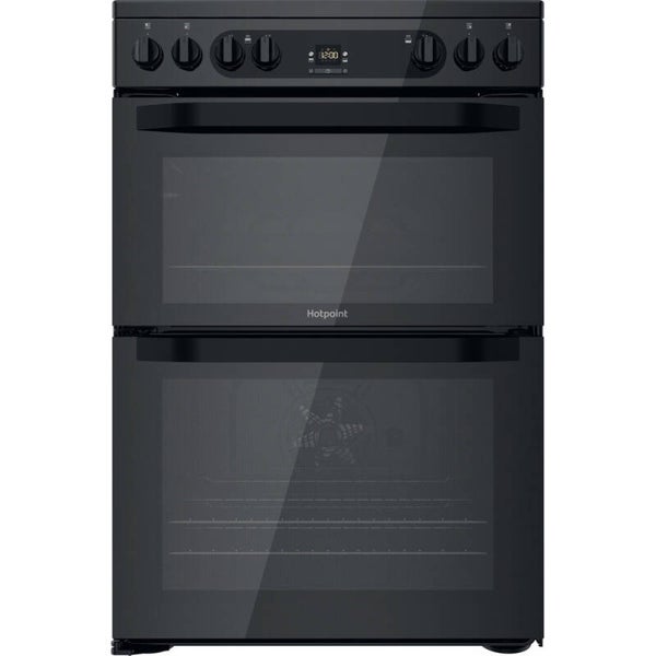 Hotpoint HDM67V92HCB/UK Electric Double cooker - Black 60cm