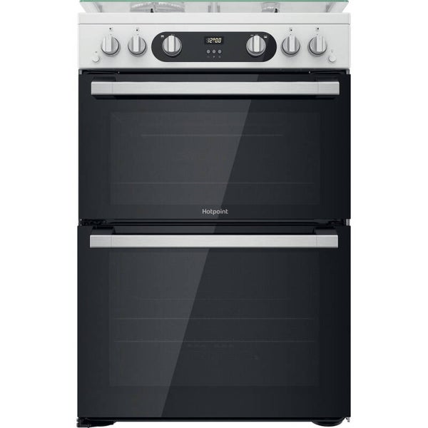 Hotpoint HD67G02CCW/UK Gas Double Cooker - White