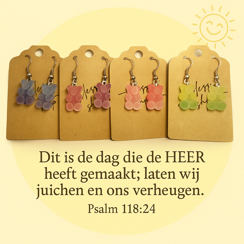 Gummibeertjes Oorbellen (Verrassingskleur)