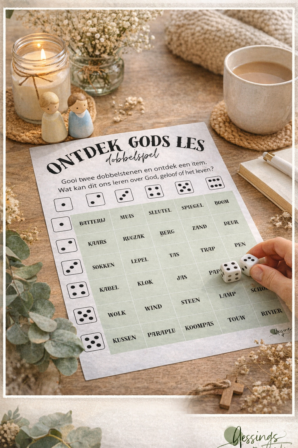 Ontdek Gods les Dobbelspel, Digitaal Download