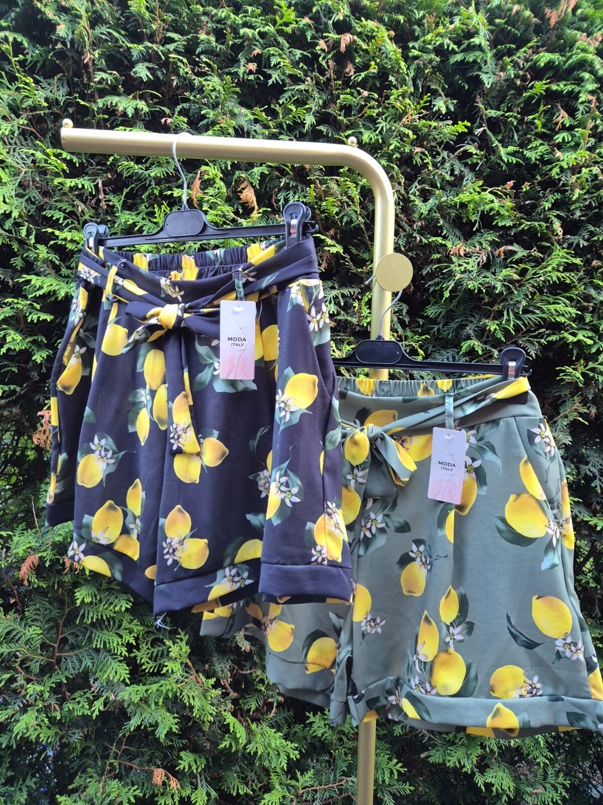 Short met citroen print