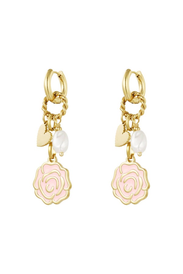 Oorbellen forever rose