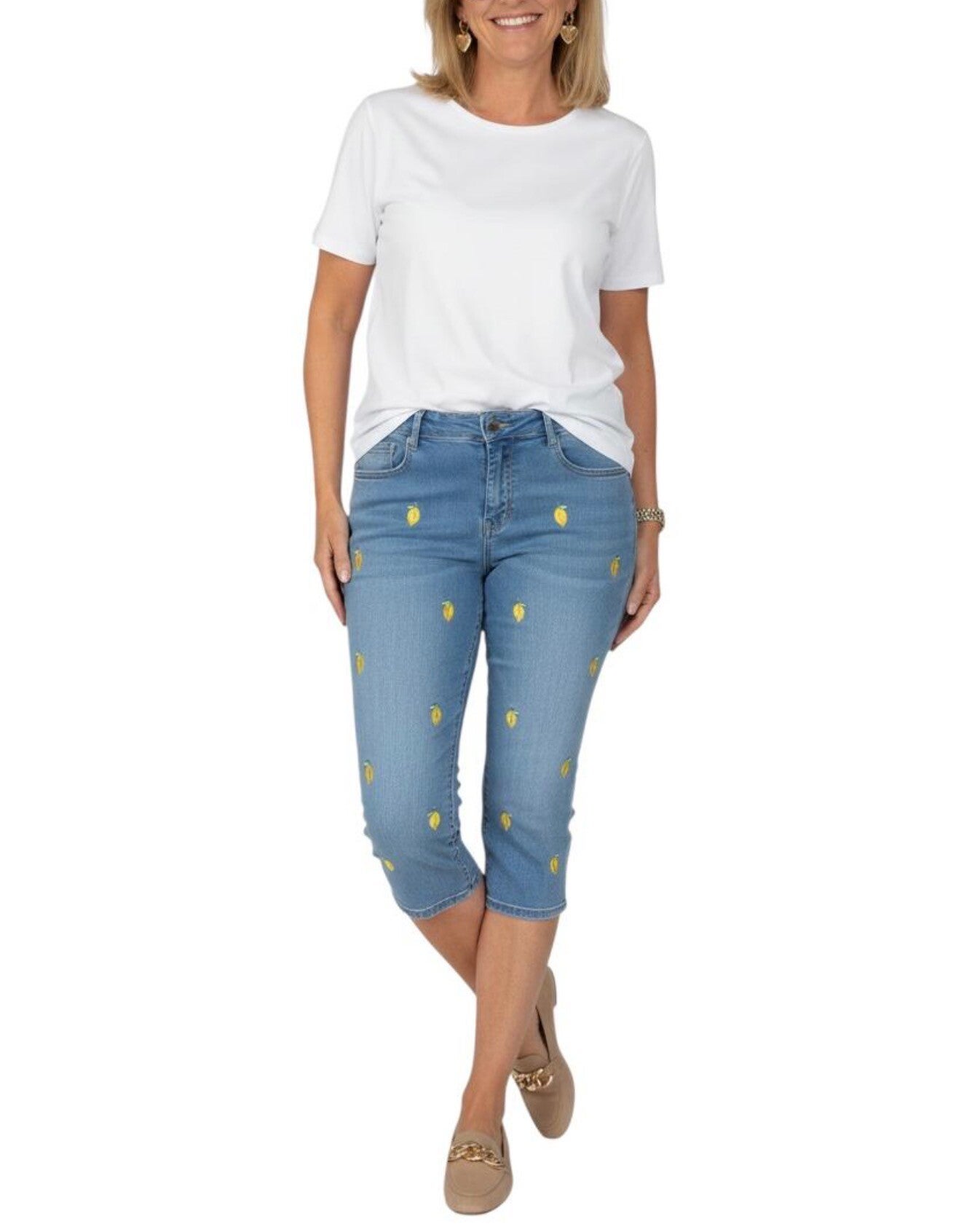3/4 broek met citroenen 🍋