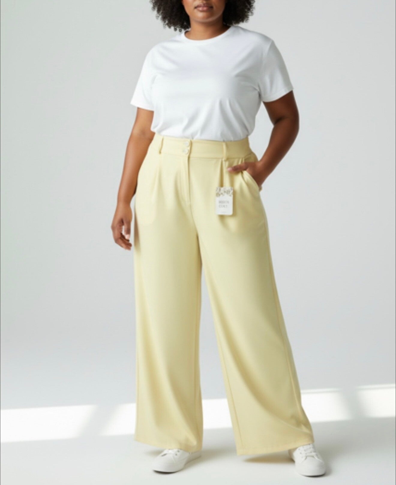 Pantalon wide leg