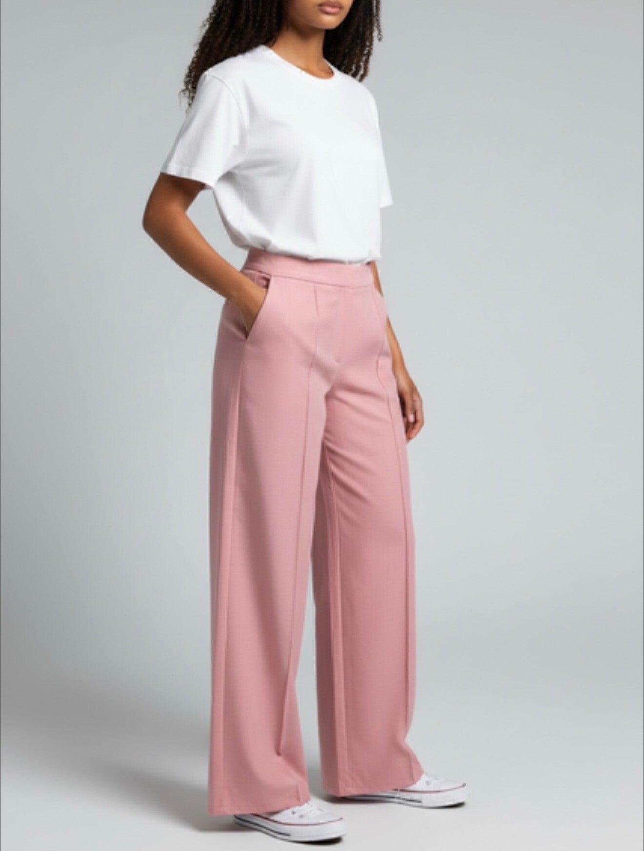 Pantalon wide leg tall
